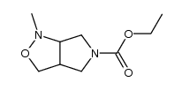 ethyl 2-methyl-3-oxa-2,7-diazabicyclo[3.3.0]octane-7-carboxylate结构式