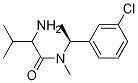 (S)-2-AMino-N-[1-(3-chloro-phenyl)-ethyl]-3,N-diMethyl-butyraMide结构式