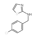 2-Thiazolamine,N-[(4-chlorophenyl)methyl]-结构式