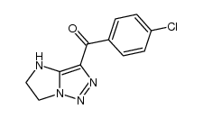 3-(p-chlorobenzoyl)-5,6-dihydro-4H-imidazo-[1,2-c][1,2,3]triazole Structure