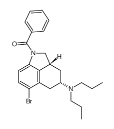 ((2aR,4S)-6-bromo-4-(dipropylamino)-2a,3,4,5-tetrahydrobenzo[cd]indol-1(2H)-yl)(phenyl)methanone结构式