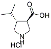 (TRANS)-4-ISOPROPYL-PYRROLIDINE-3-CARBOXYLIC ACID-HCL Structure