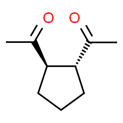 Ethanone, 1,1-(1,2-cyclopentanediyl)bis-, trans- (9CI) Structure