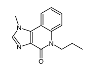 1-methyl-5-propylimidazo[4,5-c]quinolin-4-one结构式