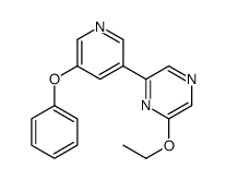 2-ethoxy-6-(5-phenoxypyridin-3-yl)pyrazine结构式