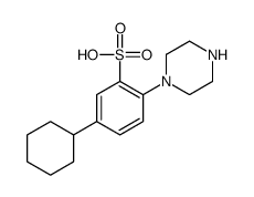 5-cyclohexyl-2-piperazin-1-ylbenzenesulfonic acid结构式