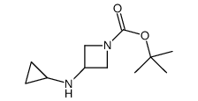 N-Boc-3-(环丙基氨基)氮杂环丁烷结构式