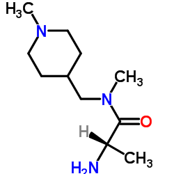 N-Methyl-N-[(1-methyl-4-piperidinyl)methyl]alaninamide Structure