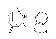 2-indol-3-ylmethyl-4,4-dimethyl-8-methylene-3-aza-bicyclo[3.3.1]non-6-ene Structure