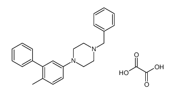 1-benzyl-4-(4-methyl-3-phenylphenyl)piperazine,oxalic acid Structure