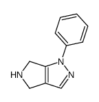 1-phenyl-1,4,5,6-tetrahydropyrrolo[3,4-c]pyrazole结构式