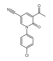 5-acetyl-1-(4-chlorophenyl)-6-oxo-1,6-dihydropyridine-3-carbonitrile Structure
