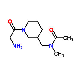 N-[(1-Glycyl-3-piperidinyl)methyl]-N-methylacetamide结构式
