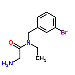 N-(3-Bromobenzyl)-N-ethylglycinamide结构式