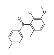 (S)-1,2-dimethoxy-4-methyl-3-(p-tolylsulfinyl)benzene结构式