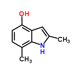 2,7-Dimethyl-1H-indol-4-ol structure