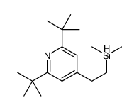 2-(2,6-ditert-butylpyridin-4-yl)ethyl-dimethylsilane结构式
