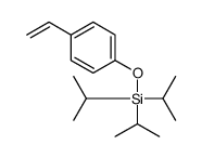 (4-ethenylphenoxy)-tri(propan-2-yl)silane Structure