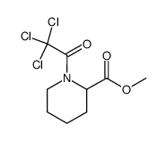 Methyl 1-(trichloroacetyl)-2-piperidinecarboxylate Structure