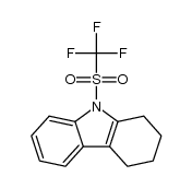 9-(trifluoromethylsulfonyl)-2,3,4,9-tetrahydro-1H-carbazole Structure