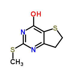 2-(Methylthio)-6,7-dihydrothieno[3,2-d]pyrimidin-4-ol structure