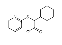 methyl 2-cyclohexyl-2-(pyridin-2-ylthio)acetate结构式