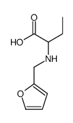 2-(furan-2-ylmethylamino)butanoic acid结构式