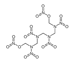 2,4,6,8-tetranitro-2,4,6,8-tetraazanonane-1,9-diyl dinitrate结构式