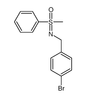 S-methyl-S-phenyl-N-(4-bromobenzyl)sulfoximine Structure