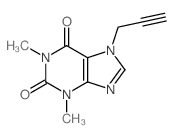 1H-Purine-2,6-dione,3,7-dihydro-1,3-dimethyl-7-(2-propyn-1-yl)-结构式