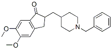 (rs)-2-[(1-benzyl-4-piperidyl)methyl]-5,6-dimethoxyindan-1-one structure