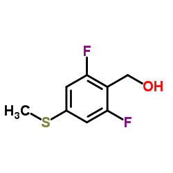 (2,6-difluoro-4-(methylthio)phenyl)methanol结构式