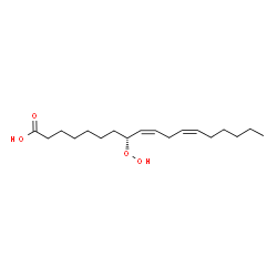 (8R,9Z,12Z)-8-hydroperoxyoctadeca-9,12-dienoic acid Structure