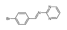 1-(4-bromophenyl)-N-(pyrimidin-2-yl)methanimine结构式