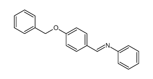 (E)-N-[4-(benzyloxy)benzylidene]aniline结构式