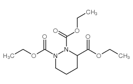Tetrahydro-1,2,3-pyridazinetricarboxylic acid triethyl ester structure