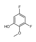 3,5-二氟-2-甲氧基苯酚结构式