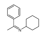 N-cyclohexyl-1-phenylethanimine结构式