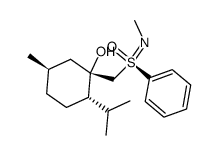 (((1S,2S,5R)-1-hydroxy-2-isopropyl-5-methylcyclohexyl)methyl)(methylimino)(phenyl)-6-sulfanone结构式