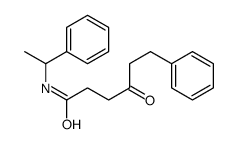 4-oxo-6-phenyl-N-(1-phenylethyl)hexanamide Structure