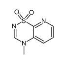 4H-Pyrido[3,2-e]-1,2,4-thiadiazine,4-methyl-,1,1-dioxide(9CI)结构式