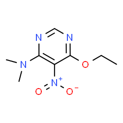 4-Pyrimidinamine,6-ethoxy-N,N-dimethyl-5-nitro-(9CI) structure