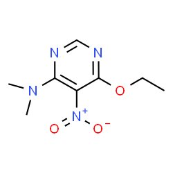 4-Pyrimidinamine,6-ethoxy-N,N-dimethyl-5-nitro-(9CI) Structure