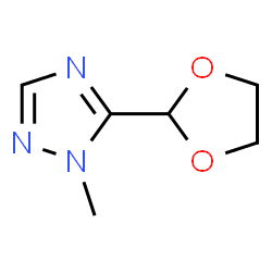 1H-1,2,4-Triazole,5-(1,3-dioxolan-2-yl)-1-methyl- Structure