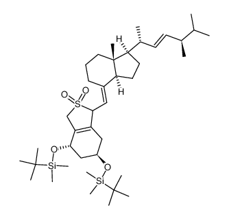 (3S)-1,3-Bis-O-tert-Butyldimethylsilyl 3-Hydroxy Vitamin D2 SO2 Adduct (Mixture of DiastereoMers) structure