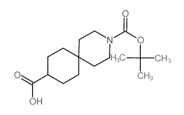 3-氮杂螺[5.5]十一烷烷-3,9-二羧酸 3-(叔-丁基)酯结构式