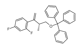 (S)-2-(2,4-difluorophenyl)-3-methyl-4-(triphenylmethyloxy)-1,2-butene Structure