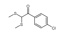 p-chlorophenyl di(methylthio)methyl ketone Structure