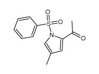 5-acetyl-3-methyl-1-(phenylsulfonyl)pyrrole结构式