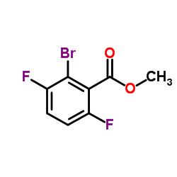 2-溴-3,6-二氟苯甲酸甲酯结构式